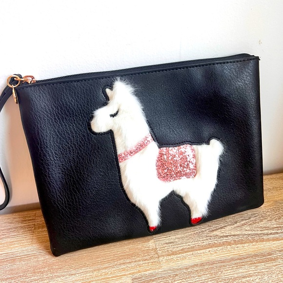 Lauren Conrad Pouch Wristlet Llama - Picture 1 of 3